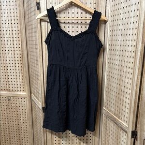 Roxy Black Smocked Ruffle Strap Sundress Mini Women‎ Size M